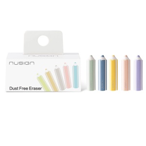 Radiere triunghiulare Nusign Deli, pencil shape, set 5 bucăți2