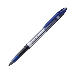 Roller Uni-ball AIR Micro UBA-188L, 0.7mm, corp argintiu, detalii în culoarea scrisului