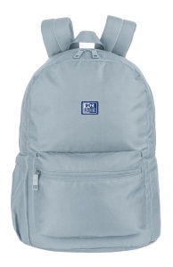 Rucsac Oxford B-You, 1 compartiment, 29 x 42 x 17 cm, capacitate 18 l, compartiment laptop, buzunar ascuns cu fermoar dublu pentru dreptaci / stangaci, buzunare / separatoare interioare, buzunare laterale, breloc chei, poliester reciclat, culoare gri