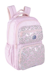 Rucsac Oxford Dream Tech Holografic, 2 compartimente, 32 x 44 x 18 cm, 25 l, compartiment căptușit, 2 buzunare frontale, buzunar exterior ascuns cu fermoar dublu pentru dreptaci / stângaci, etichetă nume, suport orar, mâner și barete buretate, poliester