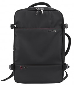 Rucsac/servieta Bestlife Mochila Quark, laptop 17 inch, compartiment haine, buzunare, negru