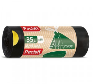 Saci menaj 35l 15buc/set cu snur Premium Paclan