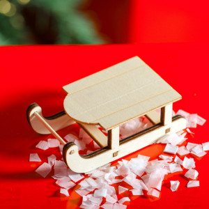 Saniuta din lemn - Accesori craft Daco - Img 2
