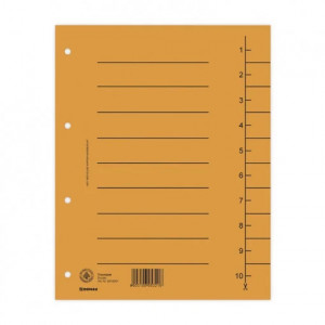 Separatoare carton Donau, A4, 300 x 240 mm, 250g/mp, set 100 buc
