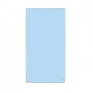 Separator carton DONAU Duo pentru biblioraft 105 x 235 mm 190g/mp set 100 buc, cu perforație dublă, ideal pentru organizare documente în bibliorafturi.
