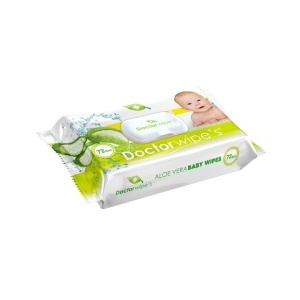 Șervețele umede Doctor Wipes cu extract de Aloe Vera, 72 bucăți, în cutie cu capac2
