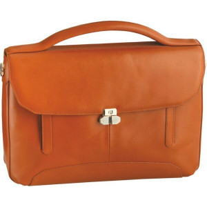 Servietă din piele Roma Cognac XX-120/186-021, 43 x 30 x 10 cm
