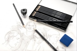 Set artă Eberhard Faber, 12 buc creioane grafit3