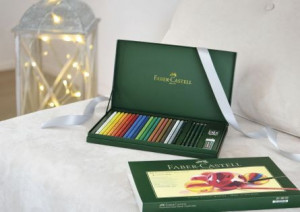 Set cadou 20 creioane colorate Faber-castell Polychromos+4 creioane grafit + accesorii2