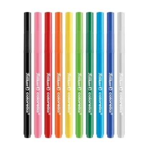 Set carioci Pelikan Colorella Super Brush, vârf tip pensulă, 10 culori2