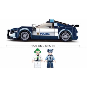 Set de construcție Police, 284 piese, Urmărire cu mașina poliției - Sluban5