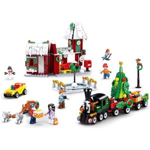 Set de construcție Town, 565 piese, Satul lui Moș Crăciun - Sluban2