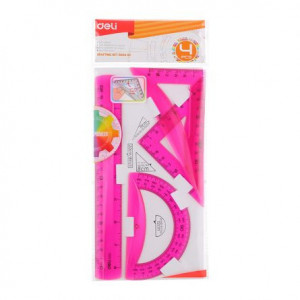 SET GEOMETRIE 4 PIESE COLOR EG00402 DELI - Img 3