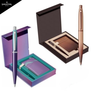 Set Pix VFM Expressions Blue sau Coffee + Casetă cadou cu Card Holder asortat