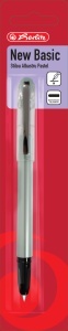 Stilou Herlitz New basic, peniță M, albastru pastel, blister
