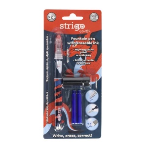 Stilou Strigo cerneală cu ștergere + 2 rezerve + dispozitiv curățare, în blister, Dragon