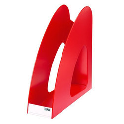 Suport vertical plastic HAN Twin pentru cataloage A4/C4, ideal pentru arhivare și organizare documente.