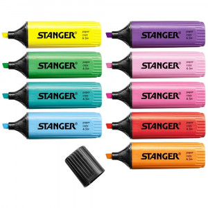 Textmarker Stanger, cu varf lat 1-5mm, diverse culori 