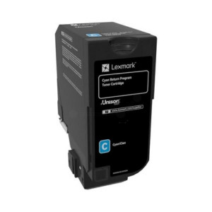 Toner Lexmark 74C2SCE cyan, 7k ,compatibil cu CX725de, CX725dhe ,CX725dthe, CS725de, CS720de, CS720dte, - Img 1