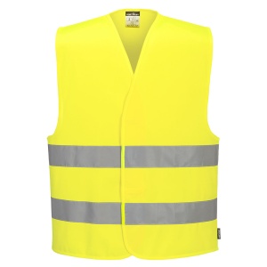 Vestă reflectorizantă Portwest Hi-Vis TWO BAND ES474, 100% poliester, 124 gr/mp