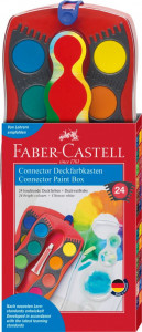 Acuarele Faber-Castell Connector, 24 culori roșii