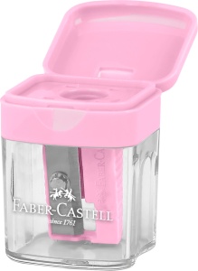 Ascuțitoare plastic simplă Faber-castell, cu container 2