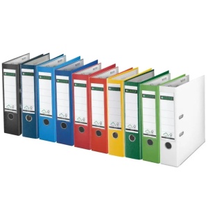 Biblioraft LEITZ 180, PP, partial reciclat, FSC, A4, 80 mm