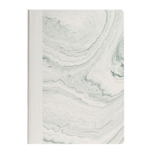 Caiet birou Nusign Deli Natural fluids, A5, 96 file, 80g, copertă piele, dictando