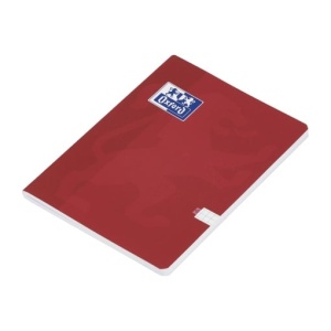 Caiet Oxford A5 48 file, hârtie Optik 80g/mp, PEFC, copertă plastifiată flexibilă soft touch, margini liniate, colțuri rotunjite, pătrățele, motiv Touch Trend6