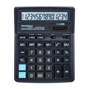 Calculator de birou DonauTech DT4141, 14 digits, 193 x 143 x 38 mm