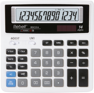 Calculator de birou Rebell BDC 314 BX, 14 digits, 156 x 156 x 30 mm