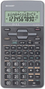 Calculator științific Sharp EL-531THGR, 10 digits, 273 funcții, 161x80x15mm, dual power, negru/gri