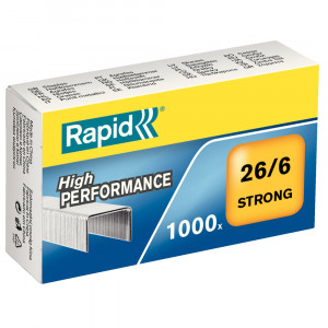 Capse 26/6 Rapid Strong, 1000 buc/cutie