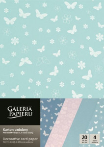 Carton Pastel Blue Mix A4, 210-250g/mp, 20coli/top2