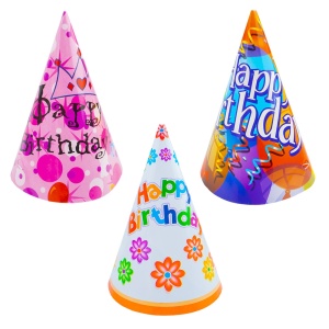 Coif party din carton, 16cm