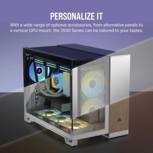 CR Case iCUE 2500X RGB Micro ATX White - Img 16
