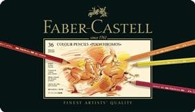 Creioane Colorate Polychromos 36 Culori Cutie Metal Faber-Castell - Img 1