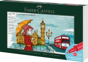 Cutie 12 culori Faber-castell Pitt artist pen cities London