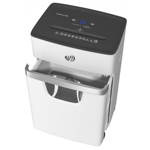 Distrugător de documente HP OneShred 10MC - 10 coli, micro cut (2 x 15mm), nivel securitate 52