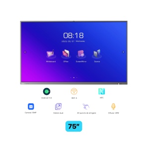Ecran interactiv Horion 75M5APro, 75 inch, 8GB DDR4 + 64GB Standard, MT9950, ARM A73