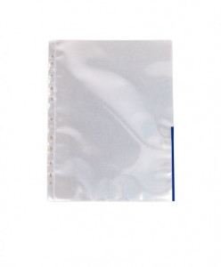 Filă protecție cristal cu margine colorată Esselte, A4, 105 microni, 100 buc/set