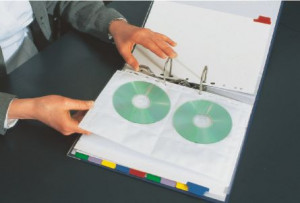Filă protecție pentru CD ESSELTE 100 microni 4 buc/set pentru arhivare discuri