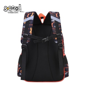 Ghiozdan 3D S-COOL SC2997, 43x30x22 cm, Motiv basketball3