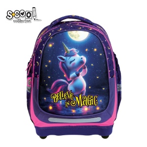 Ghiozdan anatomic BELIEVE IN MAGIC - S-COOL, 39x33x18 cm