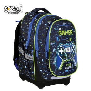 Ghiozdan anatomic GAMER - S-COOL, 39x33x18 cm - Img 2