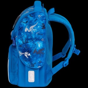 Ghiozdan neechipat Nature Quest Pro, dimensiune 35 x 31 x 19 cm, motiv Dino And Beyond, Go Green2