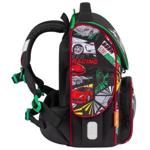 Ghiozdan neechipat Nature Quest Pro, dimensiune 35 x 31 x 19 cm, motiv Speed Round, Special Edition3