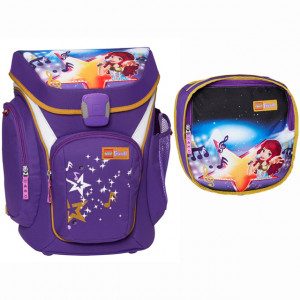 Ghiozdan școală Explorer+sac de sport , Lego Core Line- design mov Friends PopStar