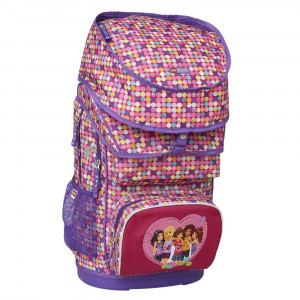 Ghiozdan școală Maxi + sac sport Lego Core Line - design Friends Confetti - Img 6