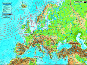 Harta fizico-geografica Europa, 50x70 - Img 2